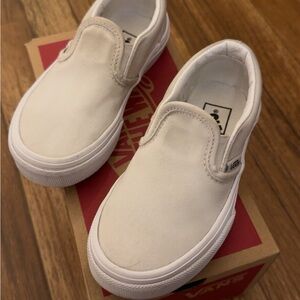 Vans Kids Slip-On Shoes - White